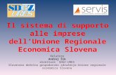 Il sistema di supporto alle imprese dellUnione Regionale Economica Slovena Relatore Andrej Šik direttore SDGZ-URES Slovensko deželno gospodarsko združenje-Unione.