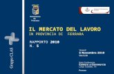 IL MERCATO DEL LAVORO IN PROVINCIA DI FERRARA R APPORTO 2010 N. 5 Provincia di Ferrara.