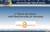 LOpen Archive nellUniversità di Verona Università degli Studi di Verona.