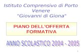 PIANO DELLOFFERTA FORMATIVA Istituto Comprensivo di Porto Venere "Giovanni di Giona" 1.