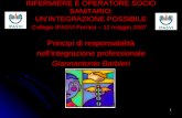 1 INFERMIERE E OPERATORE SOCIO SANITARIO: UNINTEGRAZIONE POSSIBILE Collegio IPASVI Ferrara – 12 maggio 2007 Principi di responsabilità nellintegrazione.