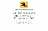 La contabilità gestionale: il metodo ABC Classe V ITC Albez edutainment production.