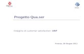 Progetto Qua.ser Indagine di customer satisfaction: URP Firenze, 30 Giugno 2011.