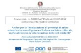 Avviso prot. n. AOODGAI/11666 del 31.07.2012 conferenze informative territoriali Avviso per la Realizzazione di prototipi di azioni educative in aree di.