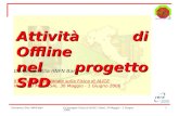 Domenico Elia / INFN BariII Convegno Fisica di ALICE / Vietri, 30 Maggio - 1 Giugno 20061 Attività di Offline nel progetto SPD Domenico Elia (INFN Bari)