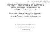PROPRIETA' DOSIMETRICHE ED ELETTRICHE DELLA CORRENTE FOTOINDOTTA IN DIAMANTI SINTETICI CVD Cirrone G.A.P. (1,2) Bruzzi M. (3) Bucciolini M. (4), Cuttone.