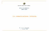 La comunicazione interna 4° e 5° lezione 1 ottobre 2009 Anno Accademico 2009/2010