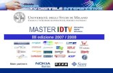Main partners III edizione 2007 / 2008. Prof. Giorgio Valle Prof. Giorgio Valle Coordinatore.