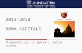 2013-2018 ROMA CAPITALE Proposte per il governo della città