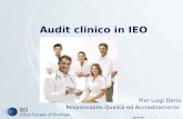 2010 PLD Audit clinico in IEO Pier Luigi Deriu Responsabile Qualità ed Accreditamento.