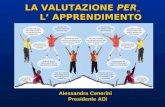 LA VALUTAZIONE PER L APPRENDIMENTO Alessandra Cenerini Presidente ADi.