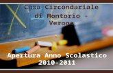 Apertura Anno Scolastico 2010-2011 Casa Circondariale di Montorio - Verona.