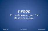 S-FOOD Il software per la Ristorazione Stinfor Srlinfo@stinfor.it.