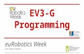 EV3-G Programming euRobotics Week prof. Federico Beghini.