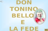 Don Tonino nato ad Alessano il 18 marzo 1935 è stato vescovo della diocesi di Molfetta. E figlio di un carabiniere e di una casalinga di una famiglia.