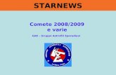 STARNEWS Comete 2008/2009 e varie GAE – Gruppo Astrofili Eporediesi.