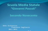 Anno Scolastico Francesco Sagliocco 2011-2012 3 A.