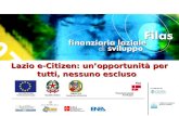 Lazio e-Citizen: unopportunit  per tutti, nessuno escluso