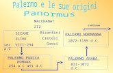 MACCHANAT ZIZ SICANI ELIMI Bizantini Cretesi Greci sec. VIII-254 a.C PALERMO PUNICA ROMANA 254 a.C 491 d.C PALERMO ARABA 831-1072 d.C. PALERMO NORMANNA.