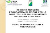 REGIONE ABRUZZO PROGRAMMA DI AZIONE PER LE ZONE VULNERABILI DA NITRATI DI ORIGINE AGRICOLA DGR N. 899 DEL 07/09/2007 BURA n. 55 del 05/10/2007 PIANO DI.