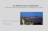 « La didattica per competenze » Dalle Linee Guida del Nuovo Regolamento alla Progettazione di Istituto Napoli 15-16-17 gennaio 2013 Giuliana De Cet.