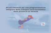 Alcuni elementi per una programmazione integrata dello sviluppo socio-economico della provincia di Venezia Novembre 2004.