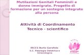 Mutilazioni Genitali Femminili e donne immigrate. Progetto di formazione per un sostegno integrato alla persona Attività di Coordinamento Tecnico - scientifico.