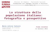 La struttura della popolazione italiana: fotografia e prospettive Diocesi di Padova - Pastorale Sociale Formazione allImpegno Sociale e Politico Anno 2012-13.