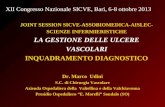 JOINT SESSION SICVE-ASSOBIOMEDICA-AISLEC- SCIENZE INFERMIERISTICHE LA GESTIONE DELLE ULCERE VASCOLARI INQUADRAMENTO DIAGNOSTICO Dr. Marco Udini S.C. di.