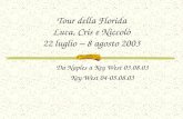Tour della Florida Luca, Cris e Niccolò 22 luglio – 8 agosto 2003 Da Naples a Key West 03.08.03 Key West 04-05.08.03.