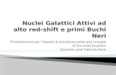 Presentazione per lesame di astrofisica delle alte energie di Riccardo Gualtieri Docente: prof. Fabrizio Fiore.