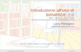 Pag. 1 di 80Loris Pellegrini, Guida a Winiride 2.0 Introduzione alluso di WINIRIDE 2.0 (2002 - ultima rev. ottobre 2005) Loris Pellegrini lapostadiloris@hotmail.com.