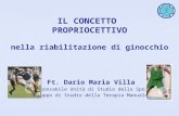 IL CONCETTO PROPRIOCETTIVO nella riabilitazione di ginocchio Ft. Dario Maria Villa Responsabile Unità di Studio dello Sport Gruppo di Studio della Terapia.