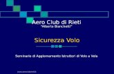 Www.aeroclubrieti.it Aero Club di Rieti Alberto Bianchetti Seminario di Aggiornamento Istruttori di Volo a Vela Sicurezza Volo.