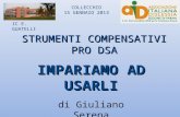 STRUMENTI COMPENSATIVI PRO DSA IMPARIAMO AD USARLI di Giuliano Serena IC E. GUATELLI COLLECCHIO 15 GENNAIO 2013.