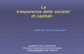 1 La trasparenza delle societa di capitali. La trasparenza delle societa di capitali. Dott.ssa Silvia Mezzetti AGENZIA DELLE ENTRATE Direzione Regionale.