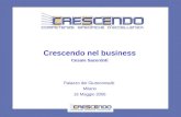 Crescendo nel business Cesare Sacerdoti Palazzo dei Giureconsulti Milano 16 Maggio 2006.