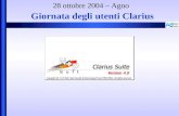 Giornata degli utenti Clarius 28 ottobre 2004 – Agno.