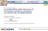 Roma, 1-2 luglio 2013 La sostenibilità delle istituzioni di formazione artistica e musicale: LA SFIDA DEL FUNDRAISING Massimo Coen Cagli Fondatore e Direttore.