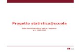 Progetto statistica@scuola Sede territoriale Istat per la Campania a.s. 2013-2014.