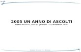 Direzione Palinsesto TV e Marketing 1 2005 UN ANNO DI ASCOLTI ANNO AUDITEL 2005 (2 gennaio – 31 dicembre 2005)