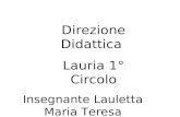 Direzione Didattica Lauria 1° Circolo Insegnante Lauletta Maria Teresa.