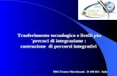 Trasferimento tecnologico e livelli piu´precoci di integrazione : costruzione di percorsi integrativi PDG Franco Marchesani - D 108 Ib3 - Italy.