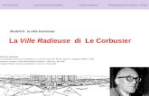 Modelli 8: la città funzionale La Ville Radieuse di Le Corbusier Prof. Paolo Fusero corso di Fondamenti di urbanistica Facoltà di Architettura Università