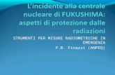 STRUMENTI PER MISURE RADIOMETRICHE IN EMERGENZA P.B. Finazzi (ANPEQ)