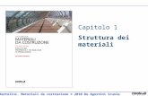Luca Bertolini, Materiali da costruzione © 2010 De Agostini Scuola Capitolo 1 Struttura dei materiali.