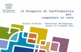 Il Progetto di Confindustria per competere in rete Fulvio DAlvia - Direttore RetImpresa Verona 15 novembre 2013.