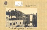 Teatro Comunale Ferdinando Quartieri Comune di Bagnone CET – Centro Educativo Territoriale.