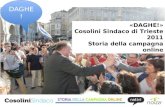 «DAGHE!» Cosolini Sindaco di Trieste 2011 Storia della campagna online DAGHE!
