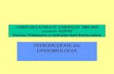 CORSO DI LAUREA IN FARMACIA 2009-2010 DISCIPLINA : IGIENE Docente: Professore a contratto Dott.Emilio Iodice INTRODUZIONE alla EPIDEMIOLOGIA.